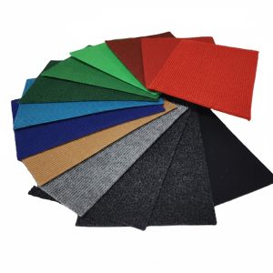 Home 100% polyester non woven needle punch stage ribbed event disposable outdoor exhibition carpet