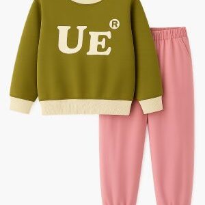 kids' 2 piece "ue" crewneck sweatshirt & jogger set. ages 1 12yrs prices (600/ wholesale 10pcs