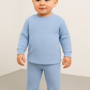 quilted grid sweatshirt & joggers set. ages 1 12yrs prices (600/ wholesale 10pcs