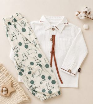 linen style shirt & cartoon jogger set. age 3yrs prices (600/ wholesale 10pcs linen style shirt & cartoon jogger set. age 3yrs prices (600/ wholesale 10pcs