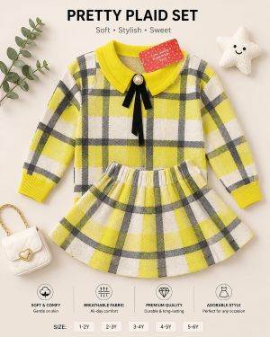 plaid sweater & skirt set. ages 1year prices (600/ wholesale 10pcs plaid sweater & skirt set. ages 1year prices (600/ wholesale 10pcs