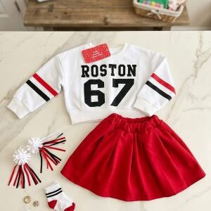 sweatshirt & flared skirt set. ages 1 3yrs prices (600/ wholesale 10pcs