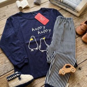 penguin long sleeve loungewear set. ages 5 6yrs prices (600/ wholesale 10pcs